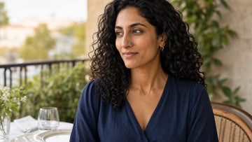 Zeya wearing German Silver Multicolour Stone Transitional Clip On Non Pierced Nose Ring for Non Pierced Nose Ring: A Complete Guide | The Colourful Aura