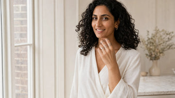 Zeya wearing 6 Piecs Gold Silver Spring Stacking Boho Thumb Rings Set for Stacking Rings Jewellery: Ideas for Everyday and Occasion Wear | The Colourful Aura