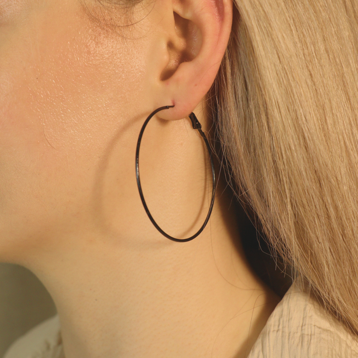 Boho Large Round Geometric Hoop Earrings