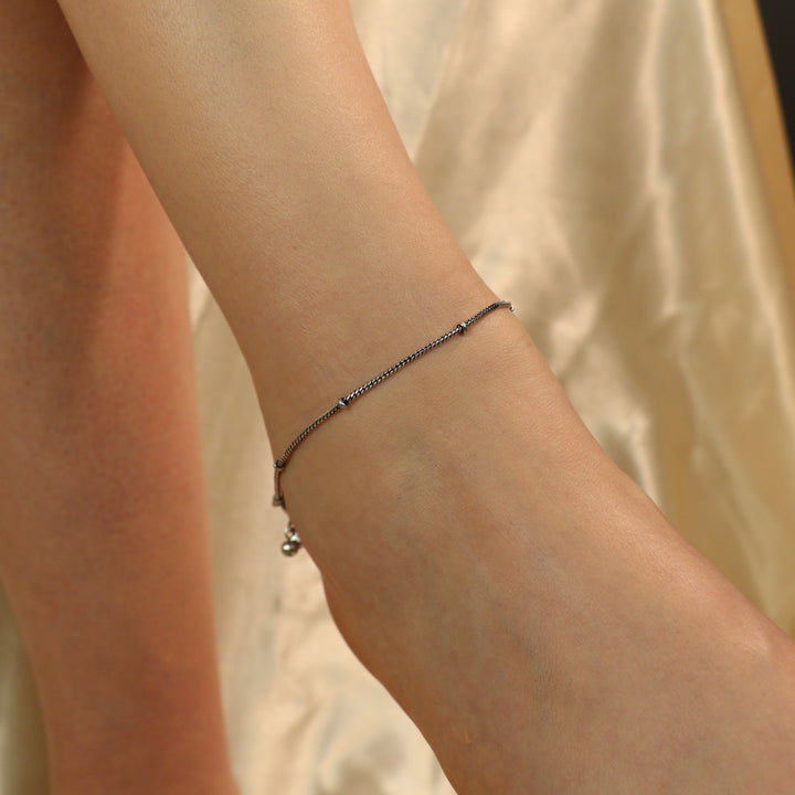 Oxidized Silver Plated Snake  Chain Indian Asian Payal Anklet