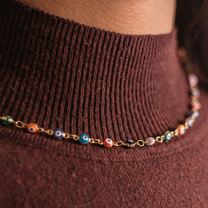 Evil Eye Adjustable Necklace