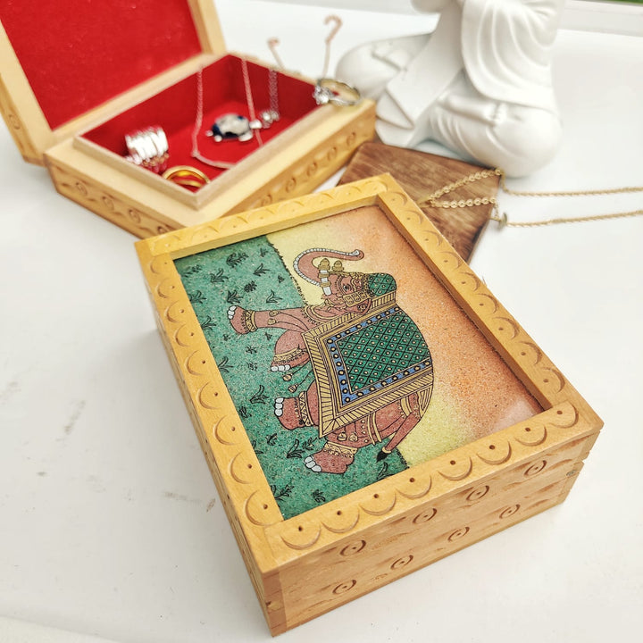 Vintage wood storage box