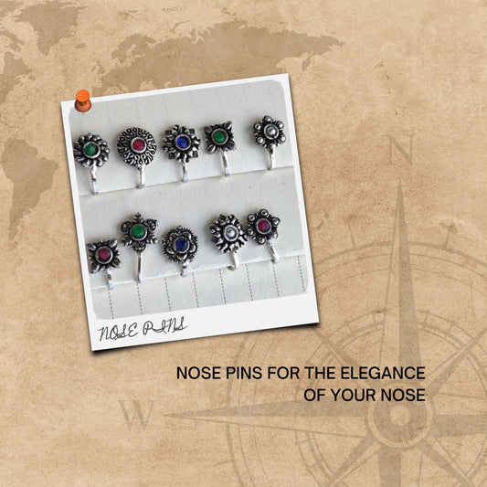 oxidized nose pins