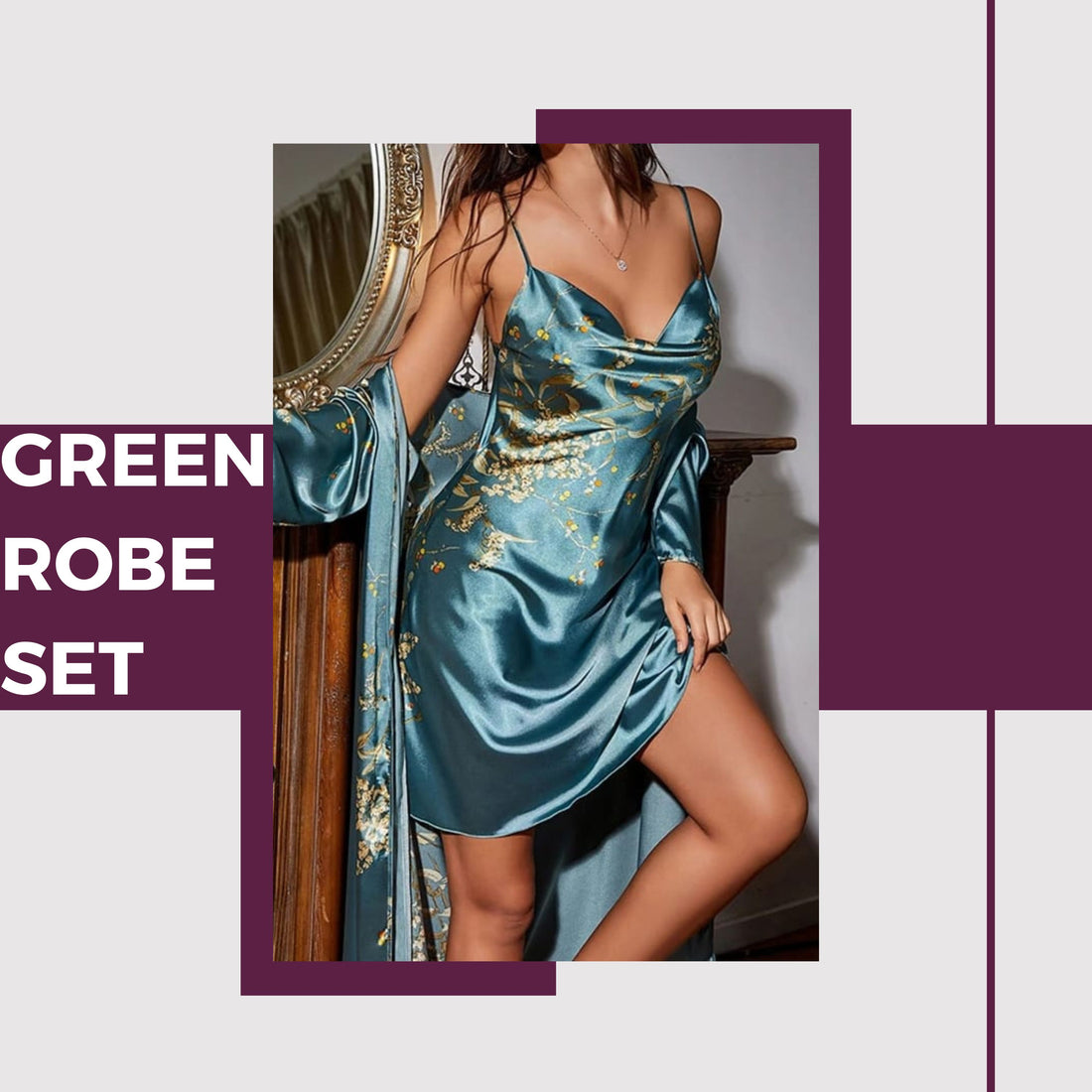 GREEN ROBE SET