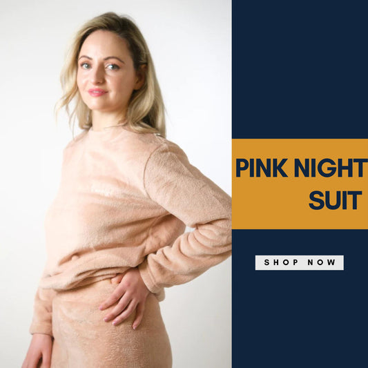 5 Hilarious Situations You'll Find Yourself in Wearing a Pink Loose Velvet Warm Full Sleeve Elastic Winter Pyjama Set