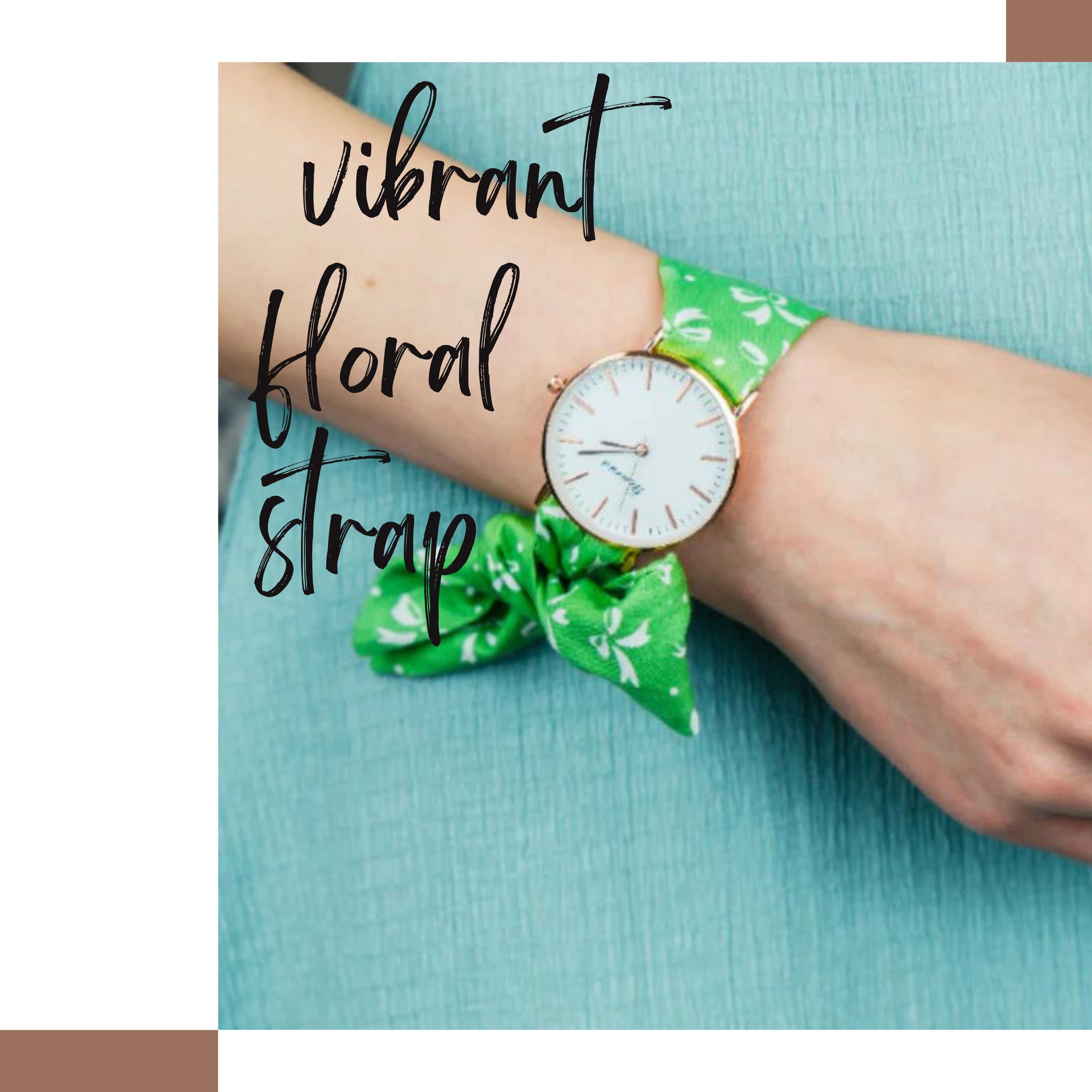  vibrant floral strap