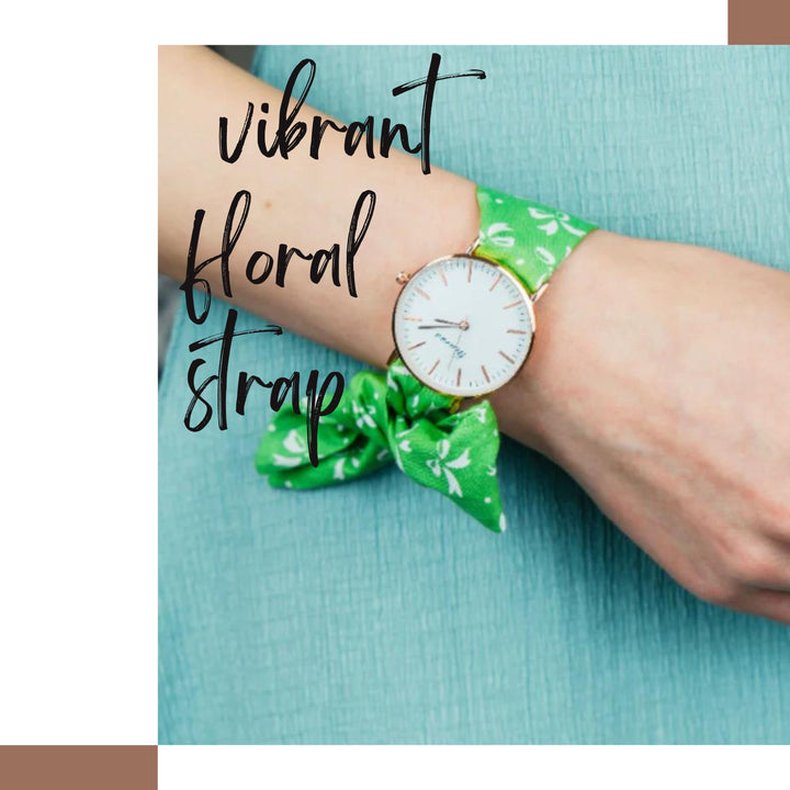  vibrant floral strap
