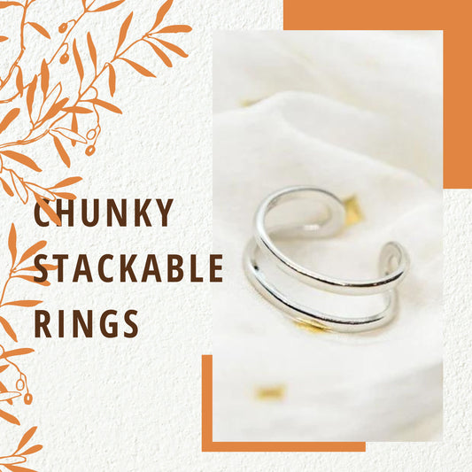 chunky stackable rings 