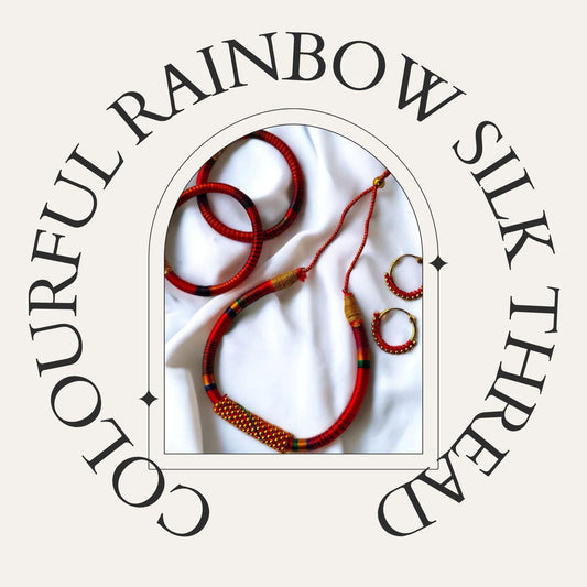 Colourful Rainbow Silk Thread