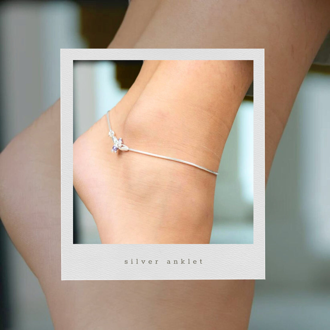 silver anklet