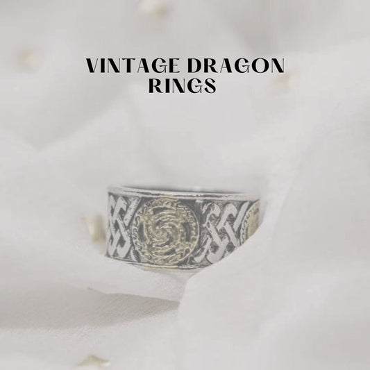 Unleash Timeless Elegance: Exploring 8mm Wide Vintage Dragon Rings for Both Men and Women