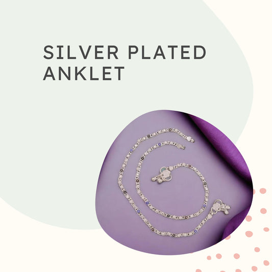 SILVER PLATED ANKLETS 