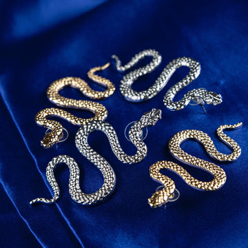 Unravelling Style: The Quirky Charm of Vintage Metal Snake Conch Cartilage Statement Drops