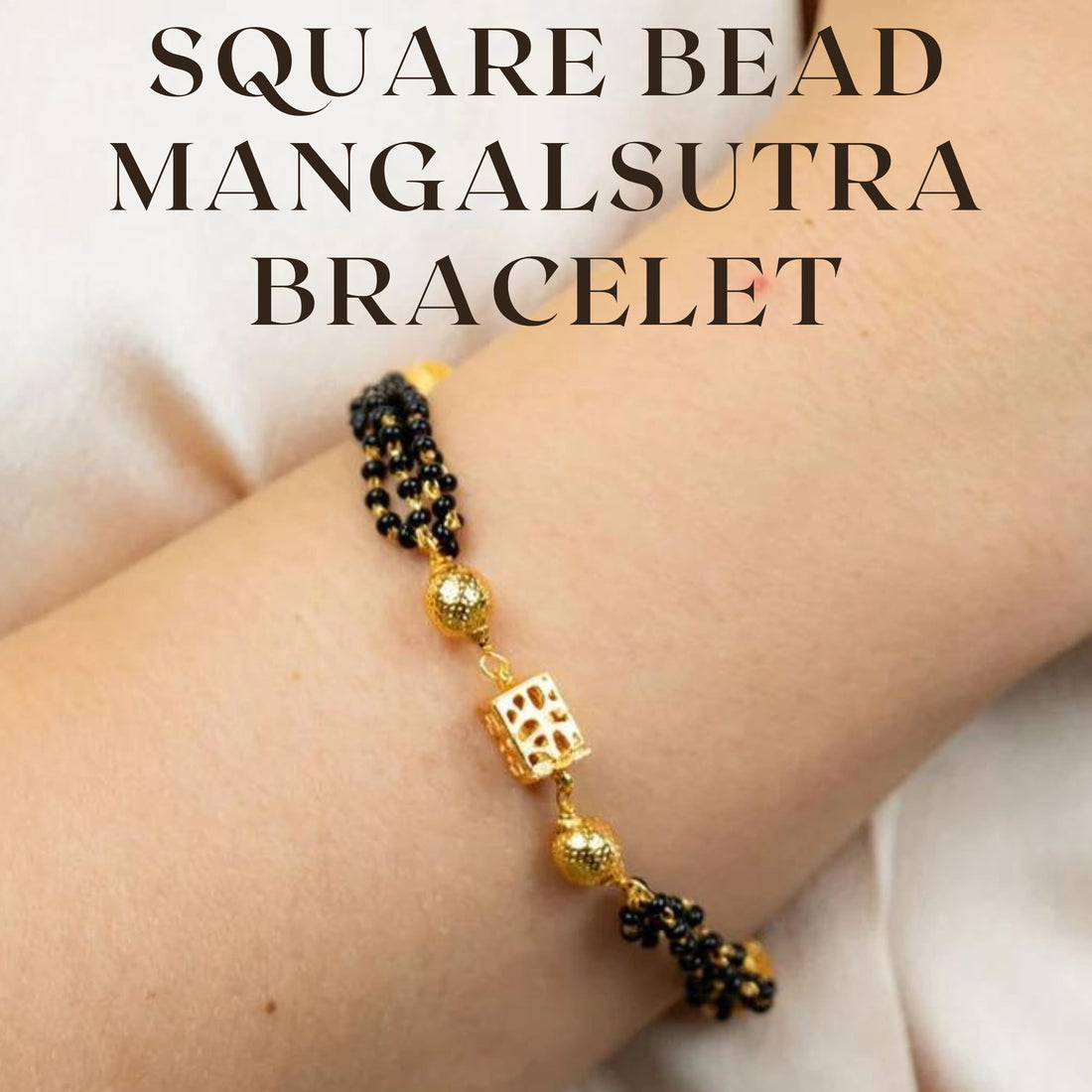 Square Bead Mangalsutra Bracelet