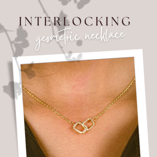 interlocking Geometric necklace 