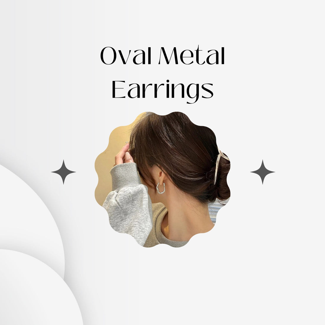Embracing Elegance: A Spotlight on Large Oval Metal Earrings