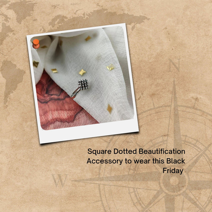 A Square Dotted Beautification Accessory to wear this Black Friday