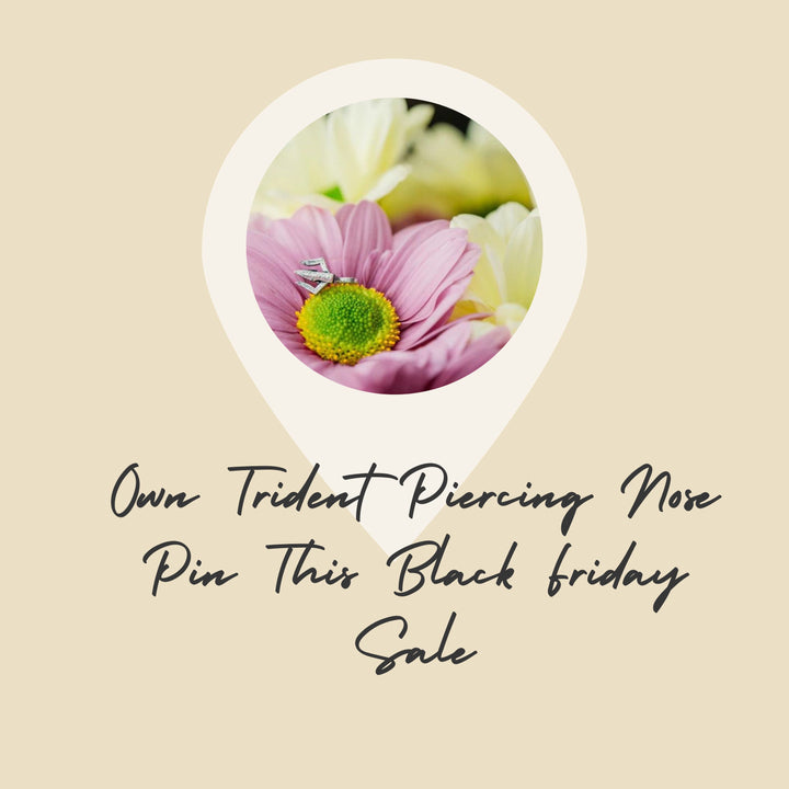 Trident Piercing nose pin