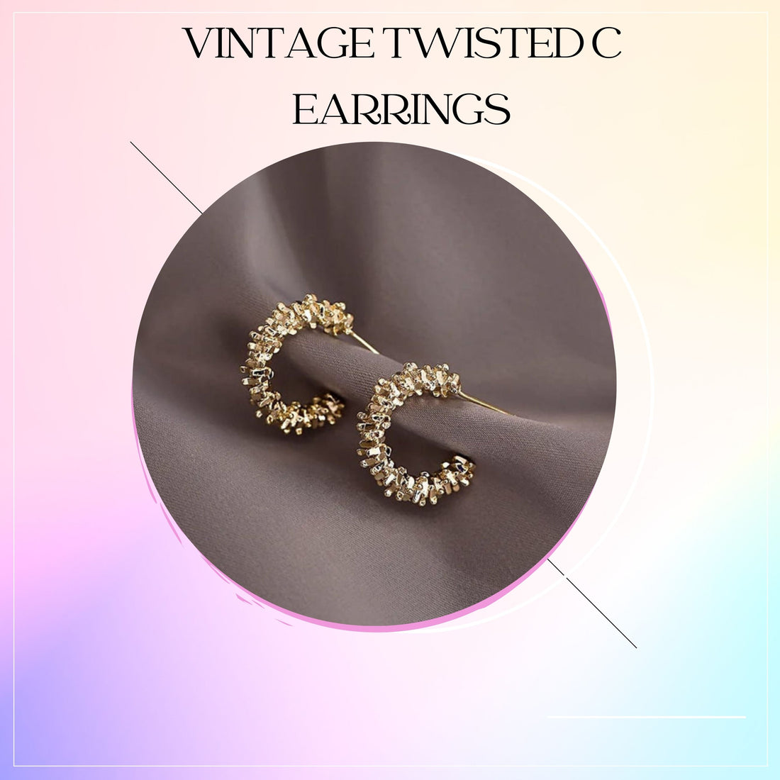Vintage Twisted C Earrings - All You Need to Boost Your Confidence This Season