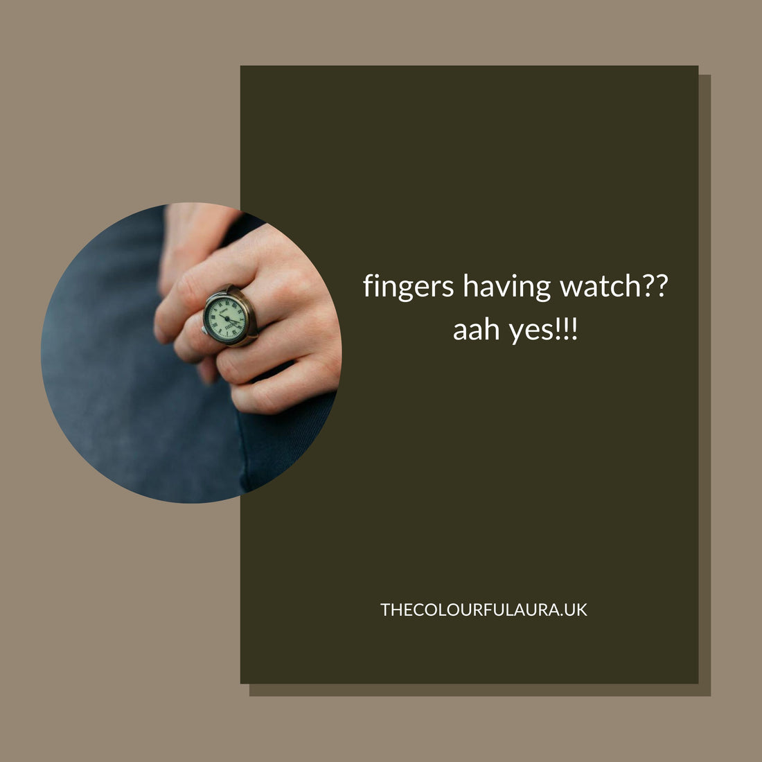 WATCH IN THE FINGERS