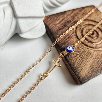 Harmony and Protection: Wearing an Evil Eye with a Cross