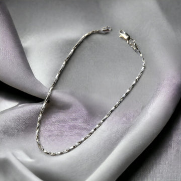 Exquisite Oxidized Silver Payal Anklet: Twisted Elegance