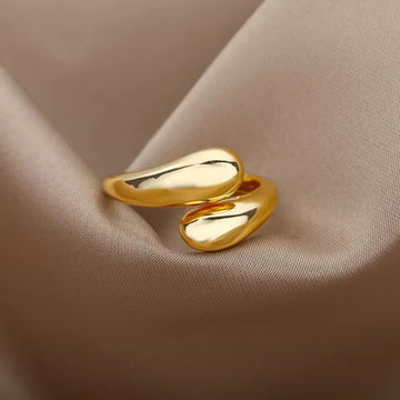 Minimal Open Curve Adjustable Gold & Silver Ring: Simple Style for Everyday Wear