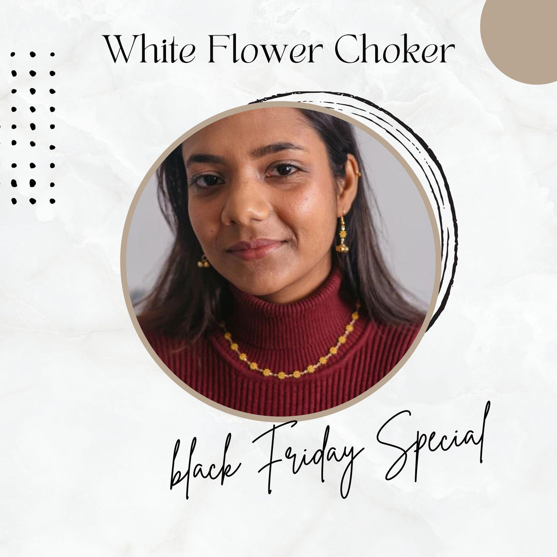 White Flower Choker: One of the nine Best Products you must own this Black Friday.
