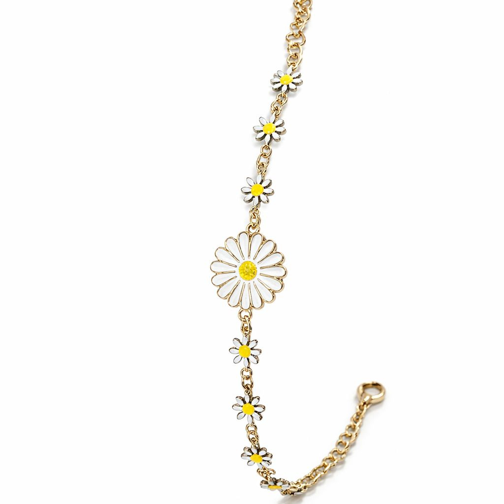 Sun Flower Charms Summer Indie Boho Daisy Floral Adjustable Bracelet