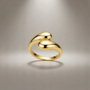 Minimal Open Curve Adjustable Gold/SIlver Ring — Boho Jewellery UK | The Colourful Aura