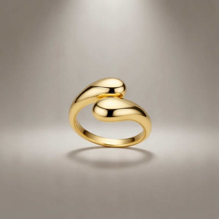 Minimal Open Curve Adjustable Gold/SIlver Ring