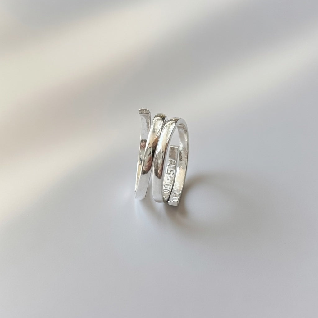 Adjustable Plain Pure Silver Slim Unisex Stacking Band Cuff Toe Ring – The Colourful Aura