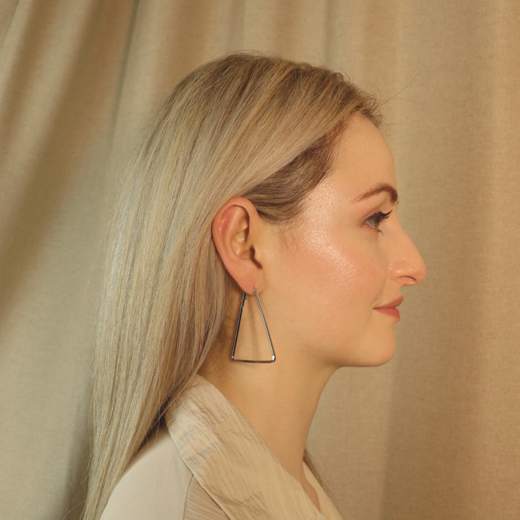 Large Triangle Summer Beach Dainty Hoop Earring