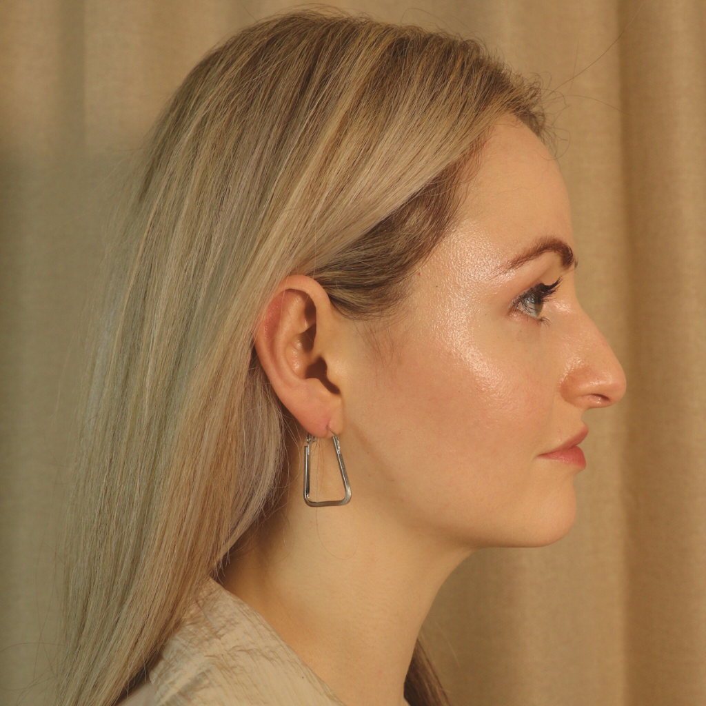 Small Triangle Summer Beach Dainty Hoop Earring