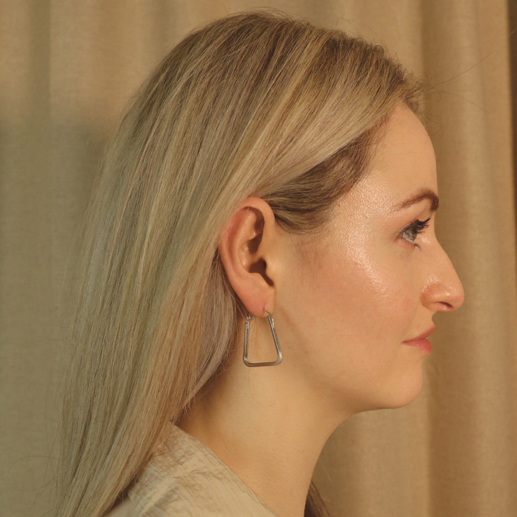 Small Triangle Summer Beach Dainty Hoop Earring