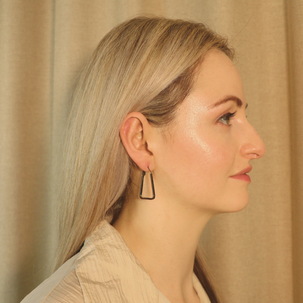 Small Triangle Summer Beach Dainty Hoop Earring