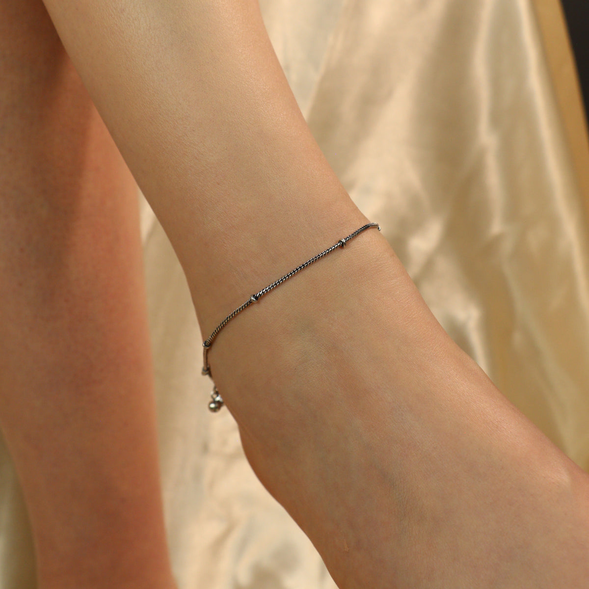 Oxidized Silver Plated Snake  Chain Indian Asian Payal Anklet — Boho Jewellery UK | The Colourful Aura
