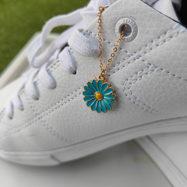 Floral Daisy Sunflower Dangle Shoe Lace Sneaker Accessories Summer Skate Charm