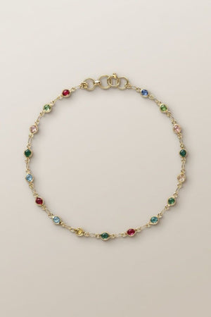 Golden Brass Rounds Multicolour Beads Foot Indian Payal Anklet – The Colourful Aura