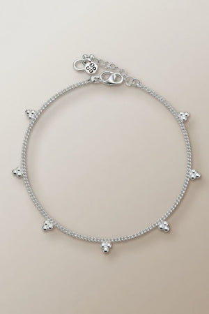 Sterling Silver Grape Summer Indie Boho Silver Payal Indian Anklet – The Colourful Aura