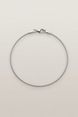 925 Silver Thin Rope Plain Chain Slim Payal Anklet – The Colourful Aura
