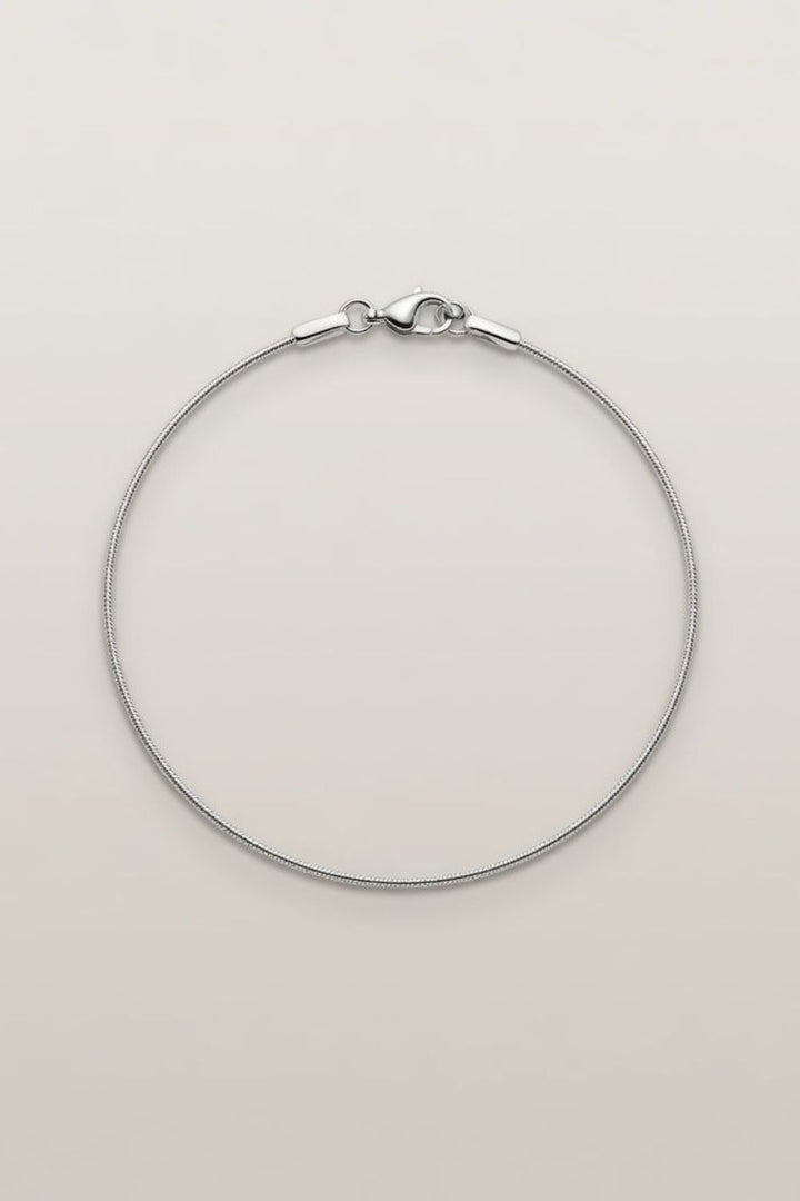 925 Silver Thin Rope Plain Chain Slim Payal Anklet – The Colourful Aura