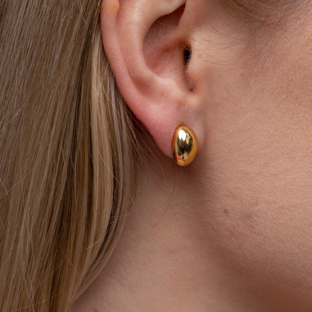 Half ball outlet earrings