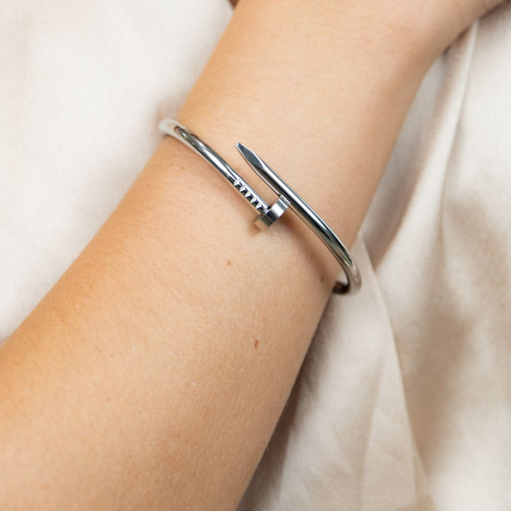 18ct Plated Handmade Nail Luxury Cuff Arm Bangle Bracelet – The Colourful Aura