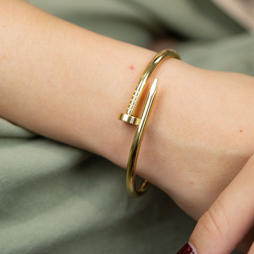 Rose gold deals nail bracelet