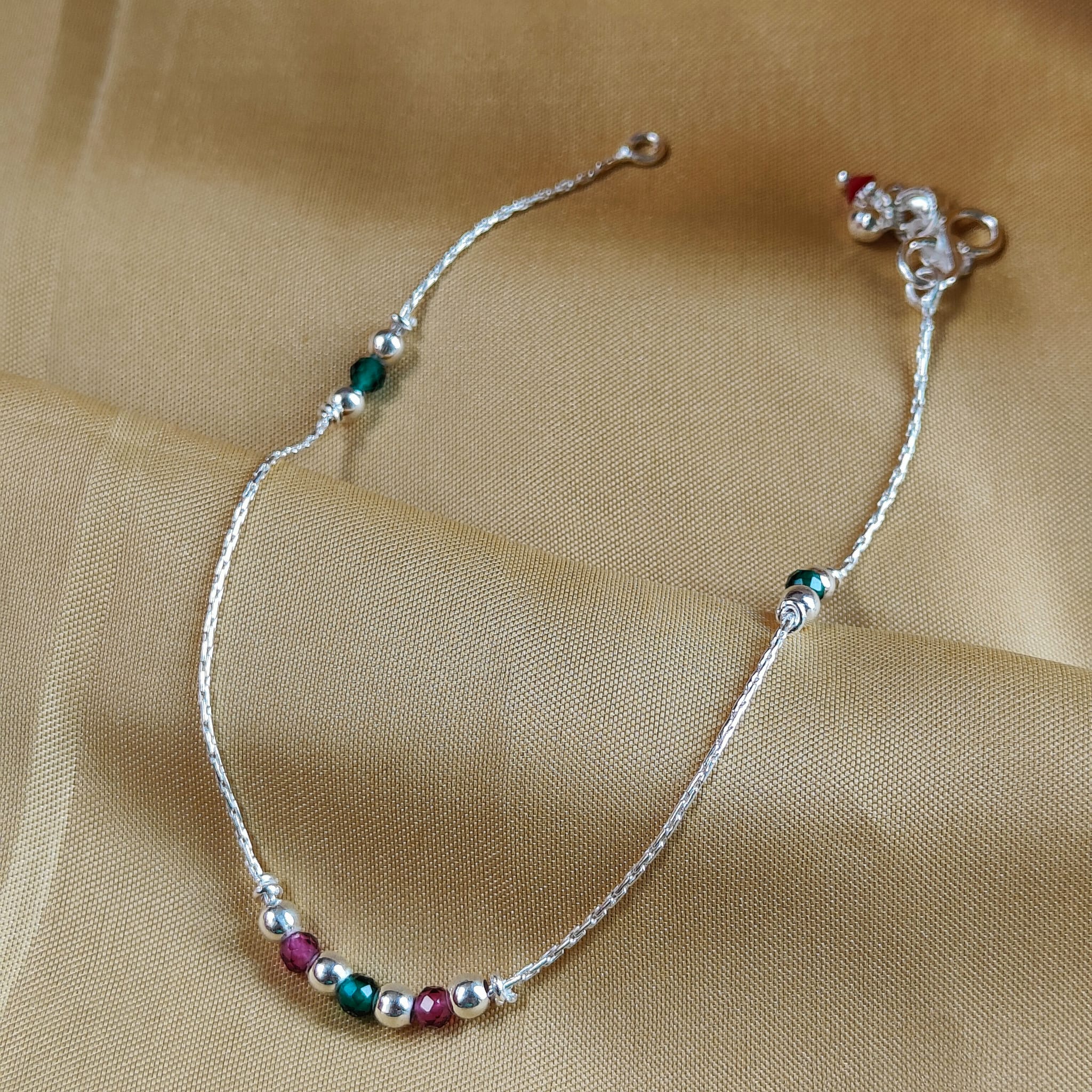 Sterling silver store boho anklet