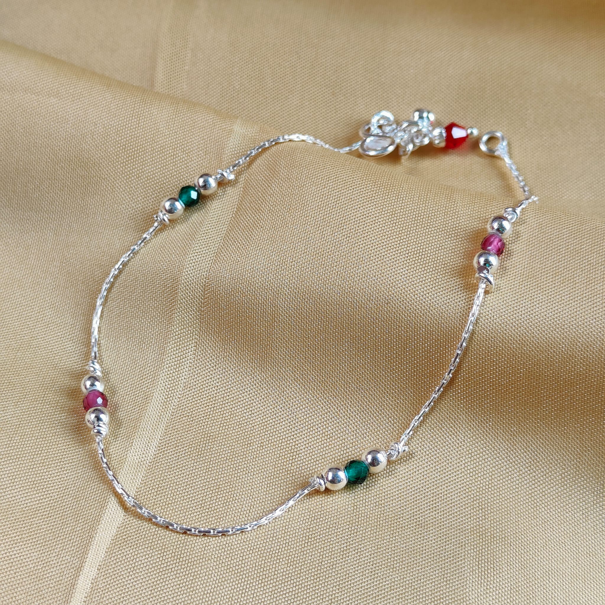 Pure deals silver anklets