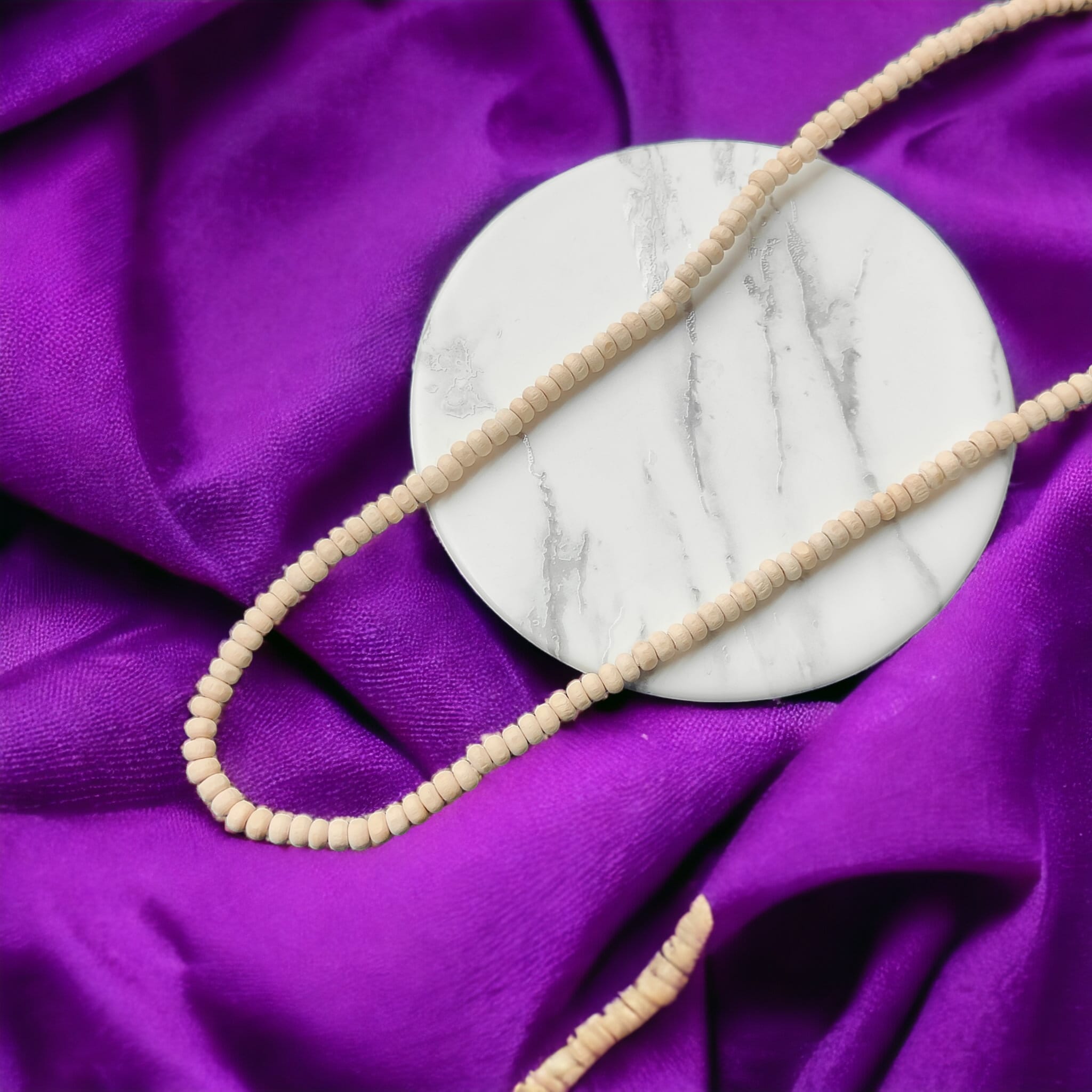 Lightweight Tulsi Beaded Japa Mala Prayer Indian Religious Necklace
