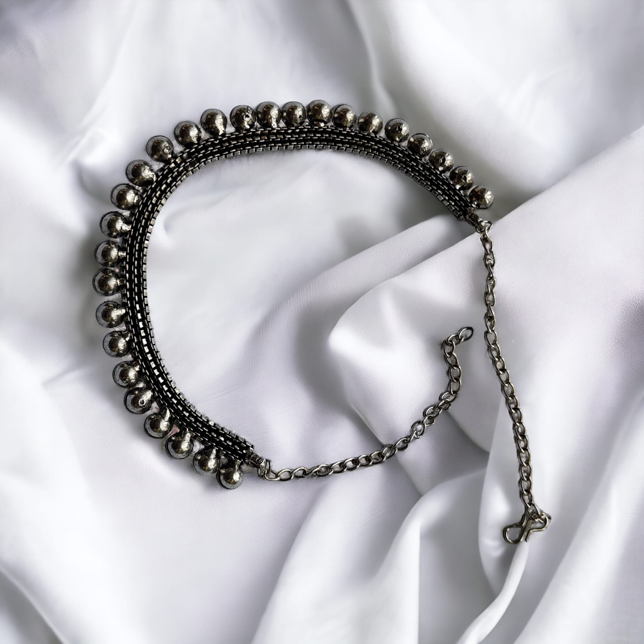 Statement Indian Oxidised Boho Choker Temple Choker Gypsy Necklace