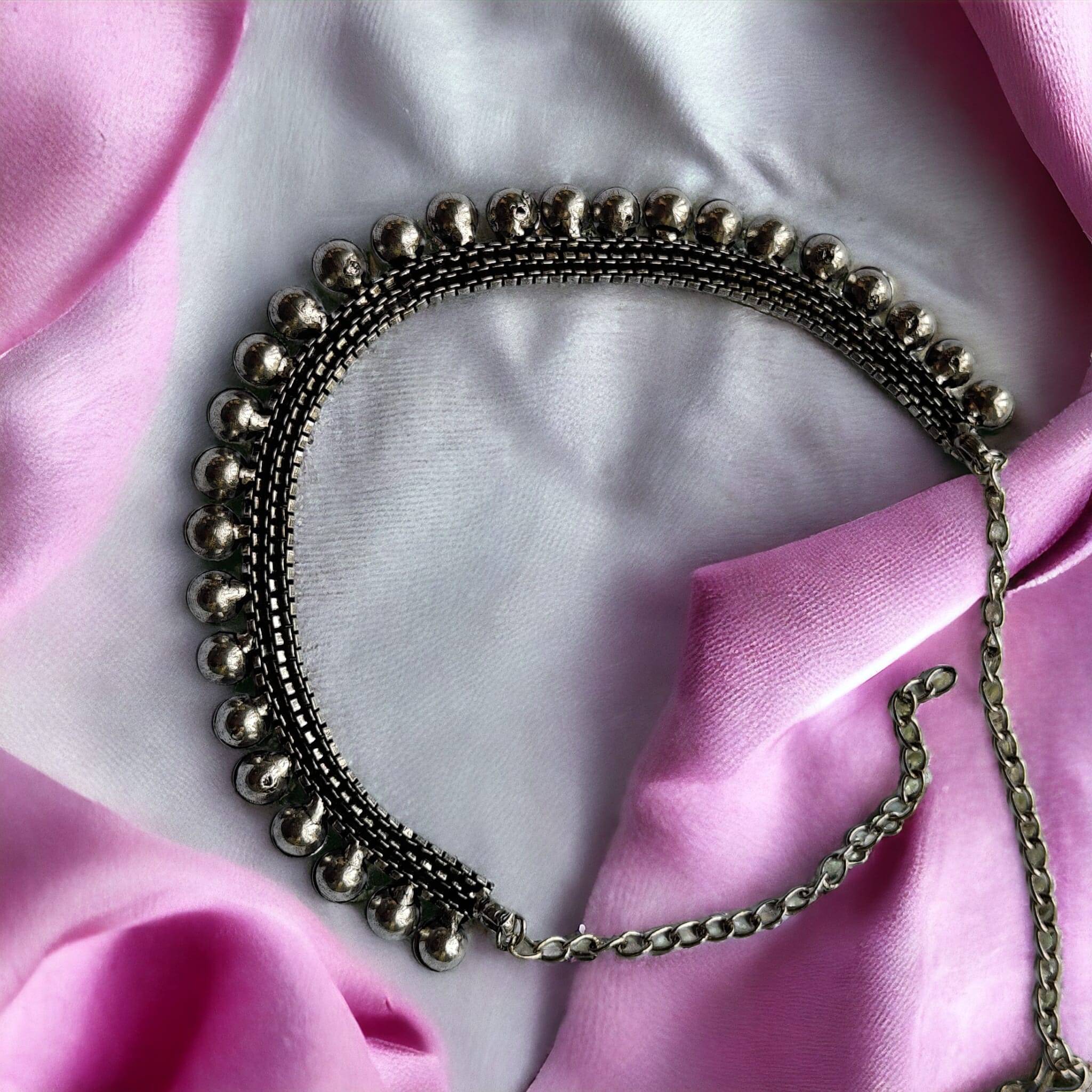 Statement Indian Oxidised Boho Choker Temple Choker Gypsy Necklace